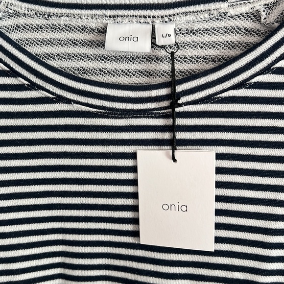 COPY - NWT Micro Navy Blue Stripe Shirt/Sweater - Picture 5 of 7